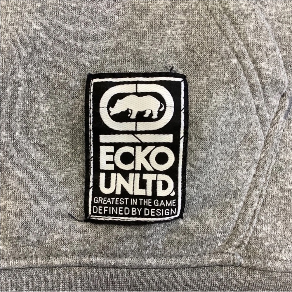 Ecko Unlimited Charcoal Gray Hoodie Size XXL - Picture 3 of 7